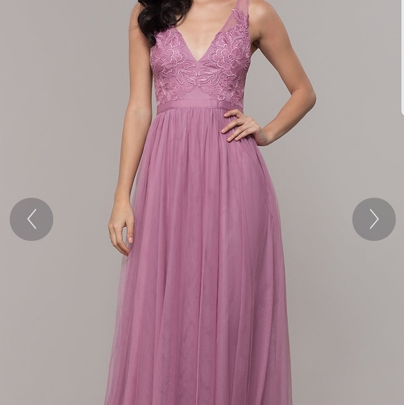 PromGirl Dresses & Skirts - PromGirl Muave Tulle Prom Dress